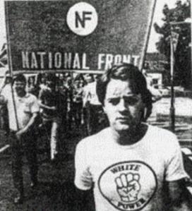 Nick Griffin in his 
White Power Nazi days