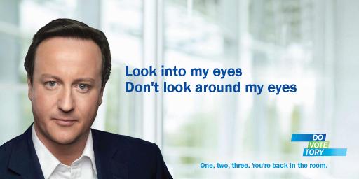 Spoof of the Cameron election poster
