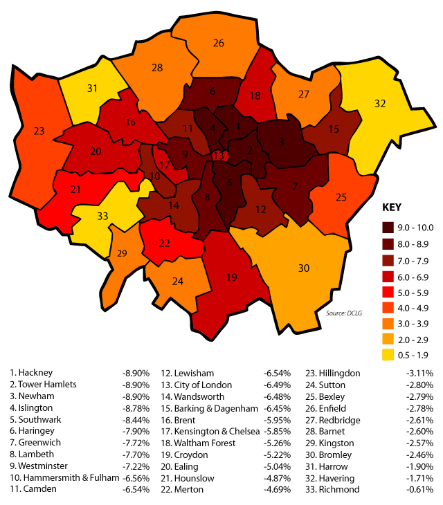 the budgets cuts hit the poor in London hardest